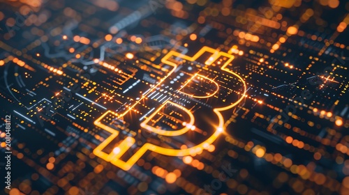Hologram symbol of dollar stablecoin currency on vibrant digital money business background