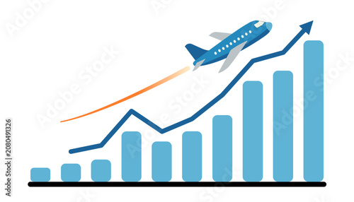 business graph showing growth