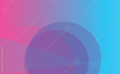 Abstract background, featuring overlapping circular, shapes with a, smooth gradient transition, from vibrant pink, to bright cyan, blue tones