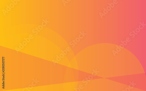 Abstract background, with overlapping translucent, circles and soft, geometric lines in, warm shades of, orange, yellow, and, bright pink tones