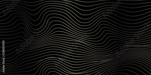 Photos black and gold luxury background with dynamic wave composition