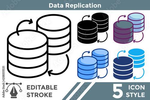 Tableau sur toile Data Replication