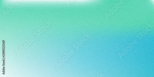 Fotografía Amazing Blue Green Blur Gradient With Grainy Noise Texture