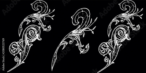 Tableau sur toile Wind blowing or dust spray, ornate white smoke, powder or water drops trail