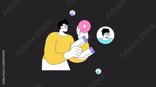 Social Attraction  Animation Alpha Channel