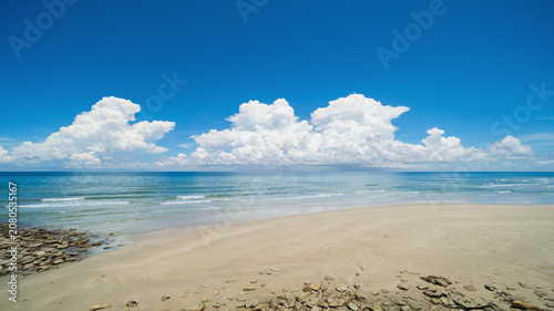 Beautiful summer ocean landscape nature outdoor background.