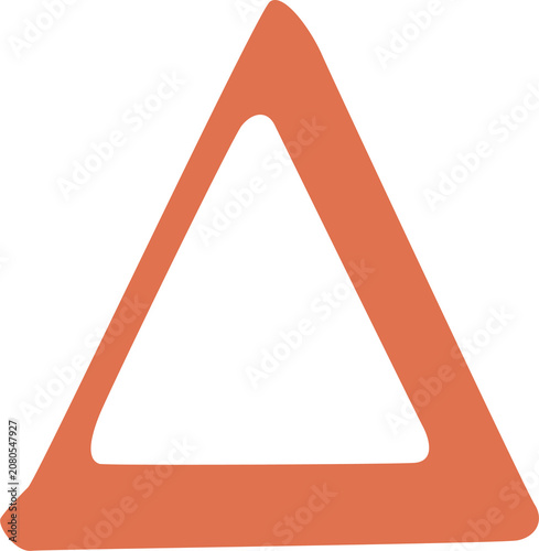 Tableau sur toile triangle warning triangle