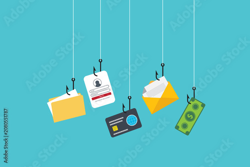 Cyber crime, phishing, stealing personal data. Cyber fraud and online scam	