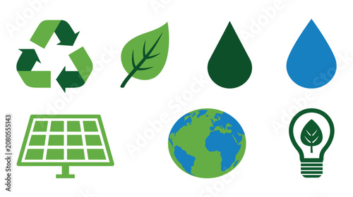 Recycle icon vector illustration for global environmental