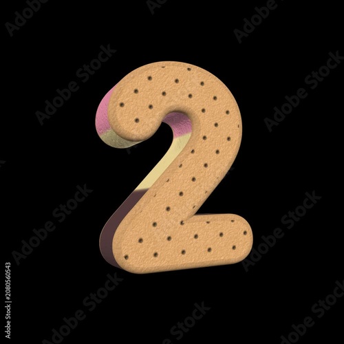 Ice Cream Sandwich Triple Flavor Number 2Loop on Alpha Background
