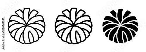Fotografie Cheerleader Pom Pom Icons, Sports Spirit Symbols, Celebration Graphics