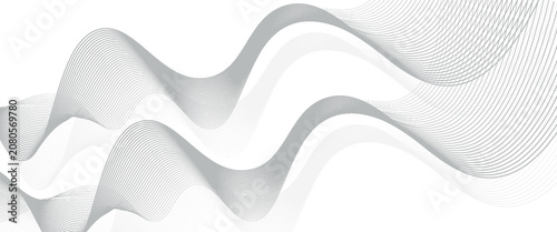 Abstract vector background with black wavy lines.