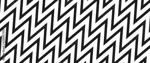 Black and white diagonal contrasting stripes with a zigzag on all sheet .