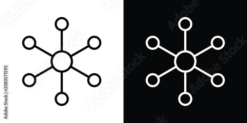Fotografie Chart connected icon