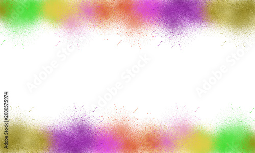 Vibrant Rainbow Color Powder Splash Abstract Background for Creative Graphic Design.