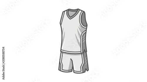Basketball uniform for sports and games.