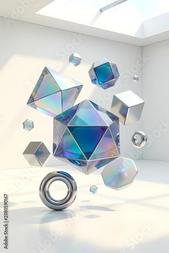 Holographic Geometric Abstract