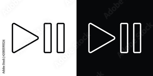 Fotografie Play pause icon