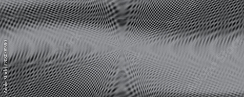 Circular Halftone Effect Background with Gray and Black Gradient