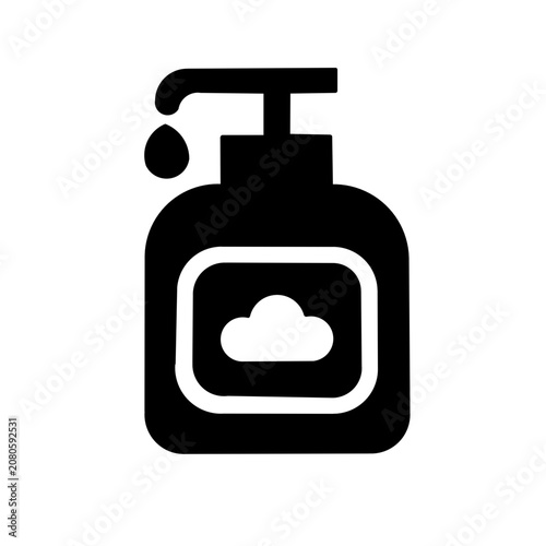 Soap dispenser icon vector illustration