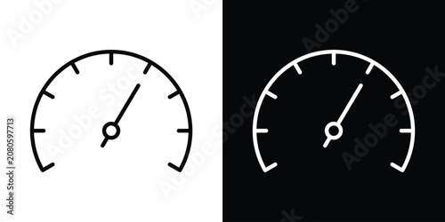 Tableau sur toile Tachometer icon