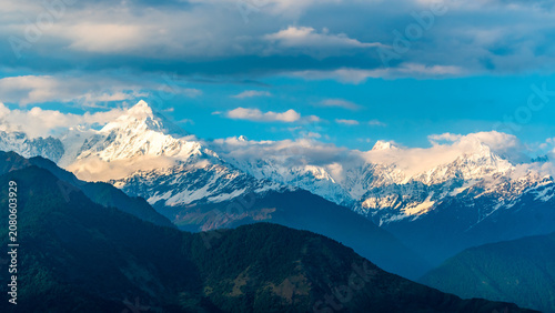 Munsiyari also called Munsyari surrounded by lush valleys and offering spectacular views of the Panchachuli mountain range