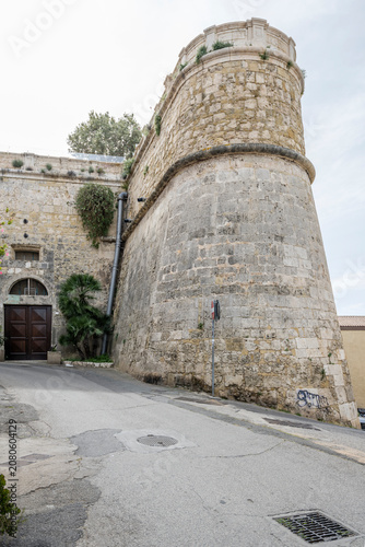 Cuadro en lienzo round rampart at city walls near Porta dei Leoni gate, Cagliari, Italy