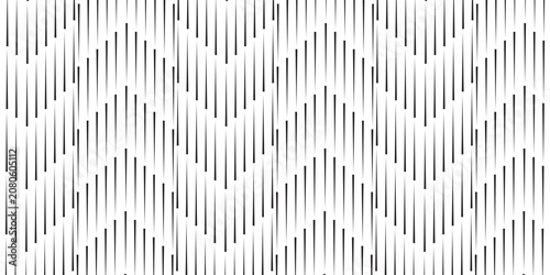 Abstract Geometric Seamless Pattern with Horizontal Lines and Optical Illusion Zigzag Design
