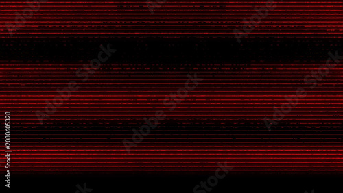 Foto Transmission glitch texture with digital artifacts, channel distortion and noisy screen interference