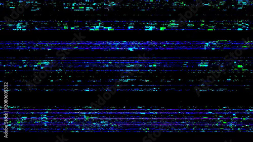 Konstfotografi Transmission glitch texture with digital artifacts, channel distortion and noisy screen interference