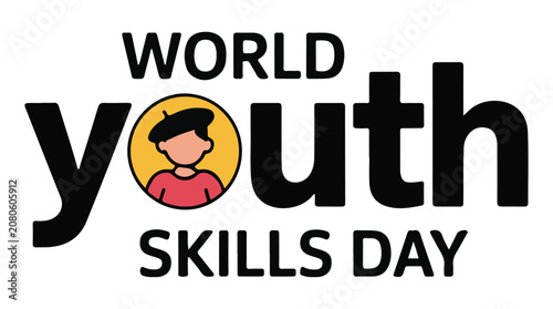 World Youth Skills Day Logo On a White background