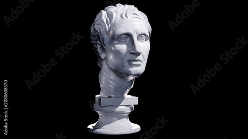 Sculpture of Menander 3D Render
