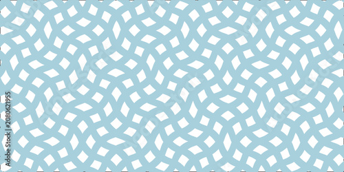 Light blue curved geometric seamless pattern background
