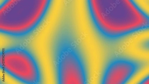 Vibrant fluid shapes ripple with heat-like gradients #4
