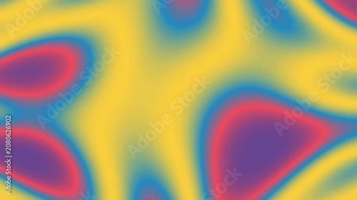 Vibrant fluid shapes ripple with heat-like gradients #1