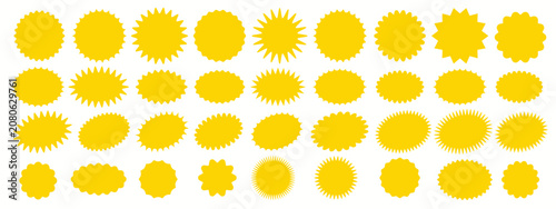 Canvastavla Starburst different sticker set