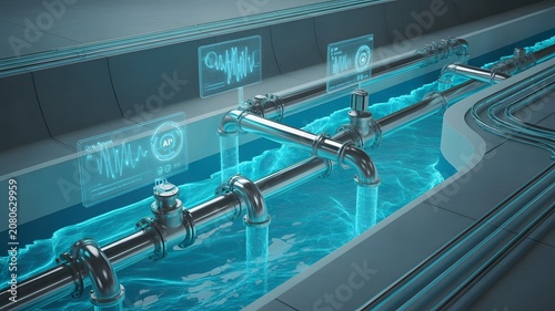 AI Powered Smart Water Pipeline Monitoring System with IoT Sensors and Digital Infrastructure Analytics