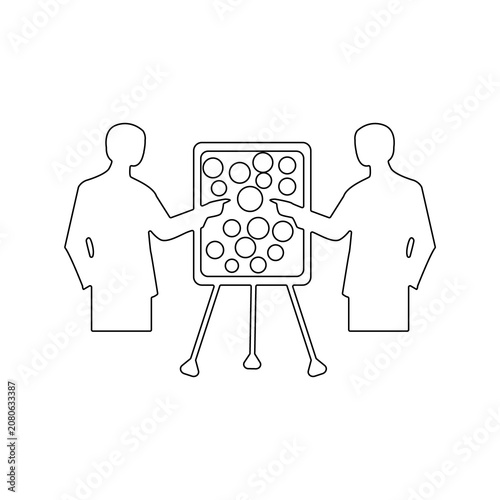 Business Presentation Outline Vector Icon