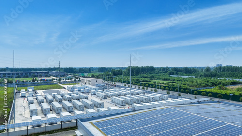 Energy Storage Power Station with Rooftop Photovoltaic