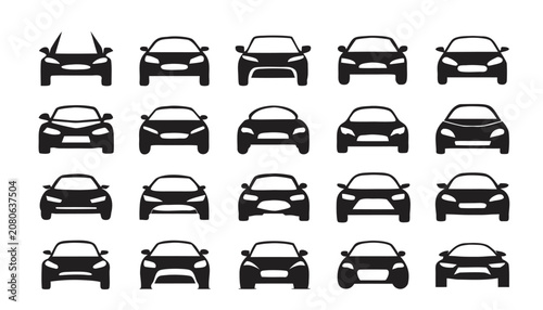 Cuadro en lienzo Modern compact city vehicle showcasing practical design, fuel efficiency, and everyday urban convenience