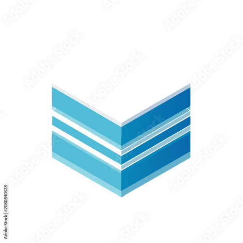 Abstract chevron stripes vector design