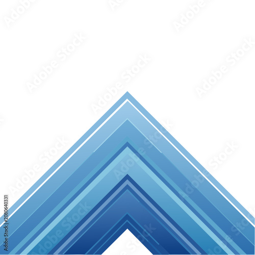 Abstract geometric mountain with layered gradient