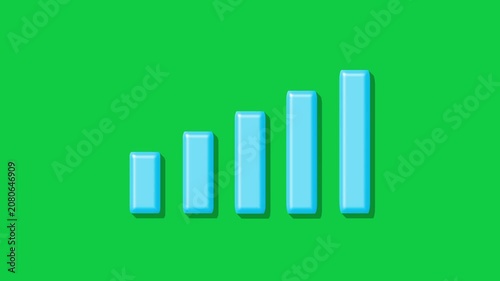 3D signal icon scaling for connectivity emphasis