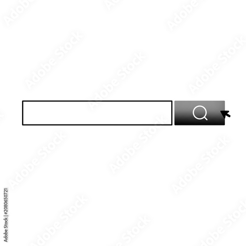 Foto Search bar with magnifying glass icon