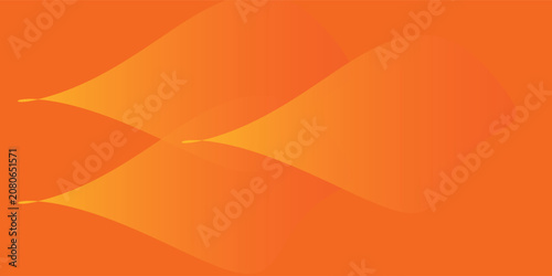 Minimal geometric background. Orange elements with fluid gradient. Dynamic shapes composition. Eps10 vector