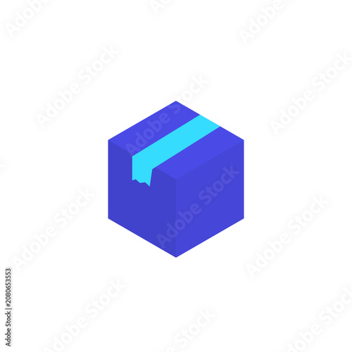 Closed Box Flat Icon