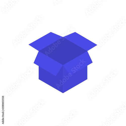 Open Box Flat Icon