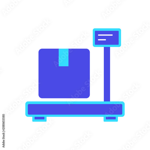 Industrial Scales Flat Icon