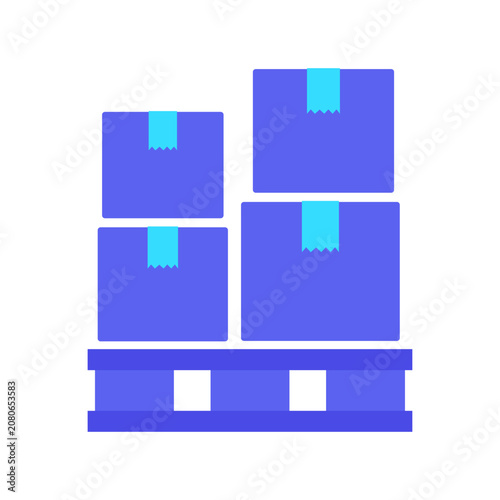 Wooden Pallet Flat Icon