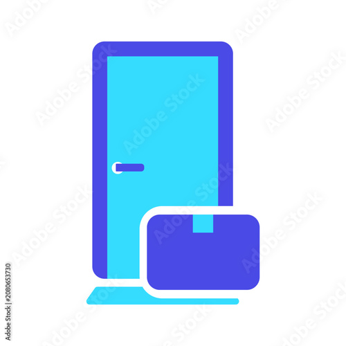 Front Door Flat Icon